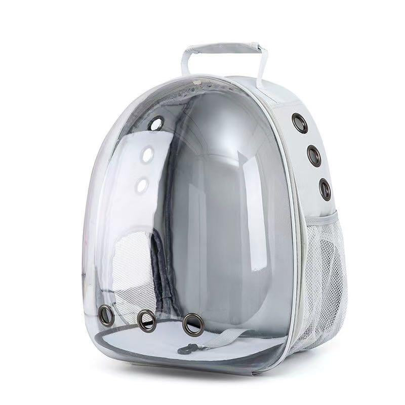 Pet Backpack Carrier, Breathable, Transparent, with Mesh Pocket and Adjustable Straps, Suitable for Outdoor Travel